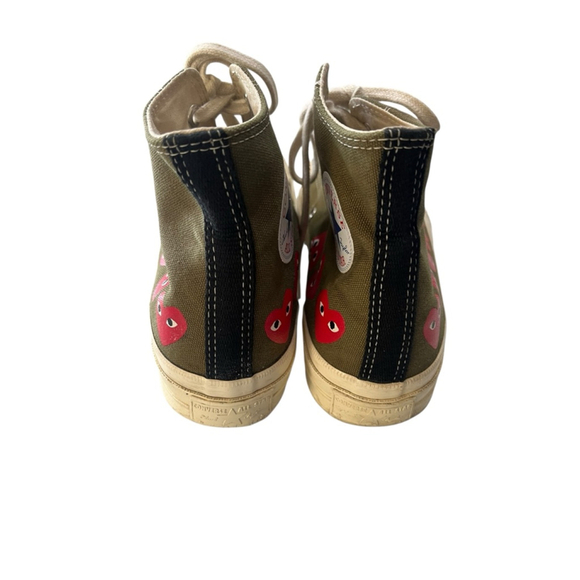 Converse x Comme des Garcons Play Chuck 70 Heart Sneakers Shoe Size 7 M, 9W Red - Picture 6 of 8